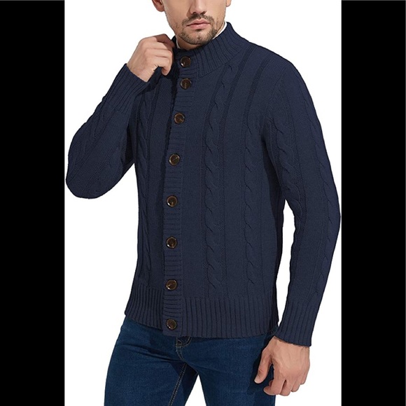 Mens Cardigan Sweater Other - New Mens Rayon Cardigan Sweater w/ 8 Button Closure Multiple Sizes